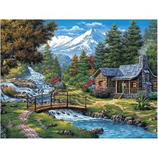 5D DIY Diamond Painting Kits for Adults Kids, Scenery Full Drill Embroidery