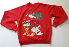 Christmas Relaxing Polar Bear Vintage Sweatshirt B.J. Design Concepts Crewneck