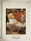 Sirda Baby White Knitting Pattern Book 0-12months Sweaters Dress Bonnets Jackets
