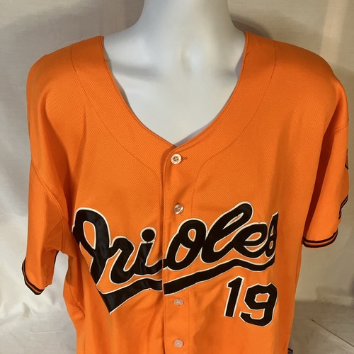 Majestic MLB Baltimore Orioles Mens Sewn Jersey Cool Base #19 Chris Davis Sz 54 - Picture 2 of 8
