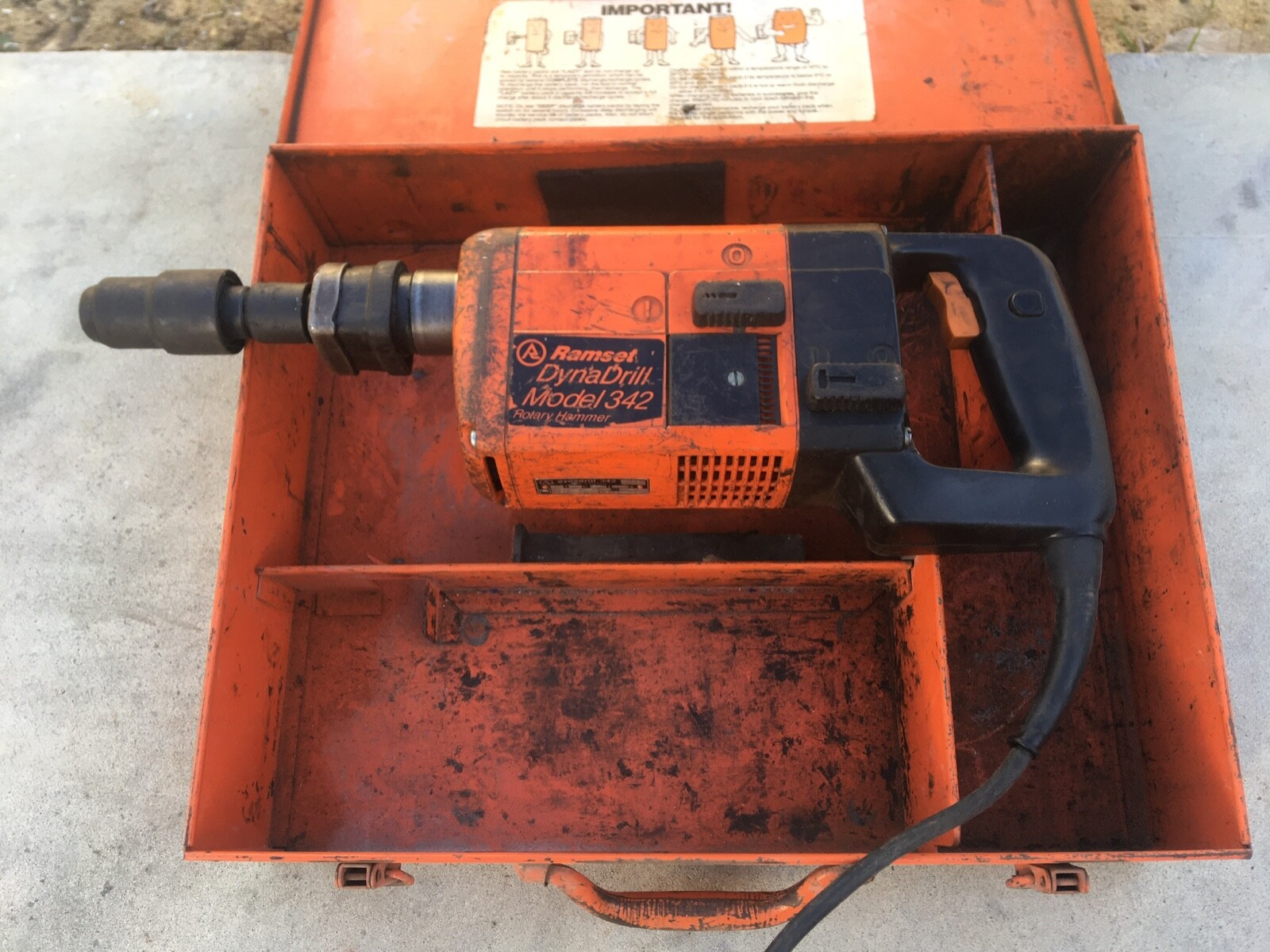RAMSET DynaDrill Model 342 Rotary 