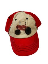 Kids International Harvester Strapback Adjustable Hat Tractor Red Black