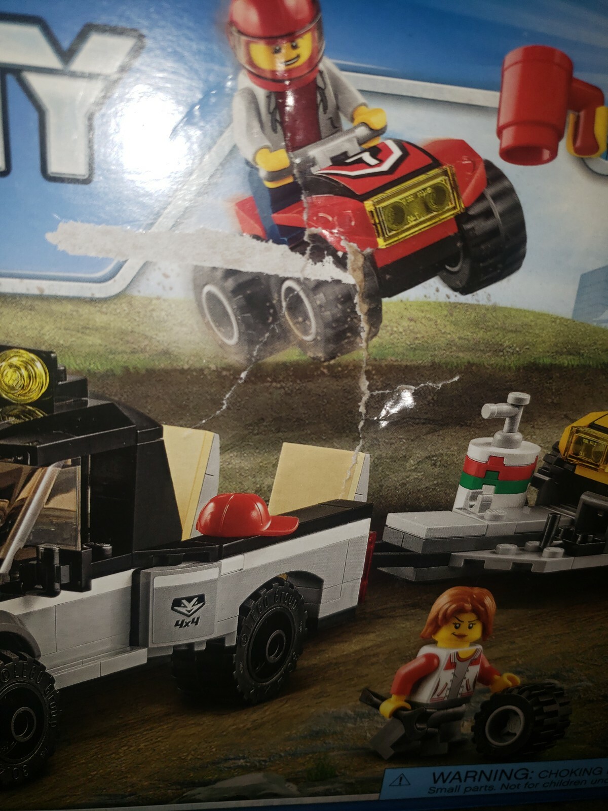 lego city great vehicles atv race team 60148