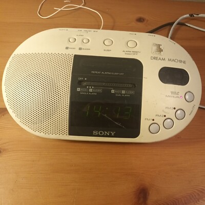 Vintage Sony Dream Machine ICF-C730L Alarm Clock Radio FM MW LW