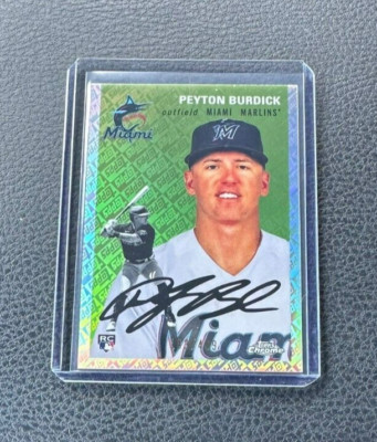 2023 Topps Chrome Platinum Peyton Burdick Rookie Topps Refractor 183/499