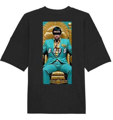 ''GANGSTER'' T-Shirt DANGER MONEY SUCCESS REVENGE GOLD NO MERCY - Organic BIO