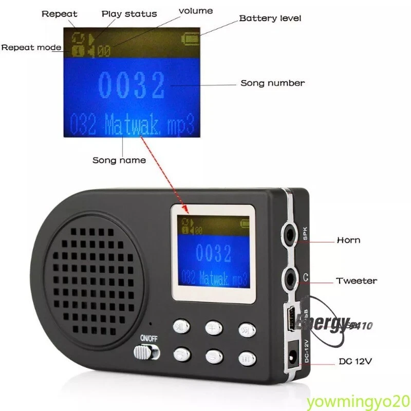 Outdoor Electric MP3 Hunting Bird Caller Sound Player LCD Screen Remote Control - Image 4 of 4