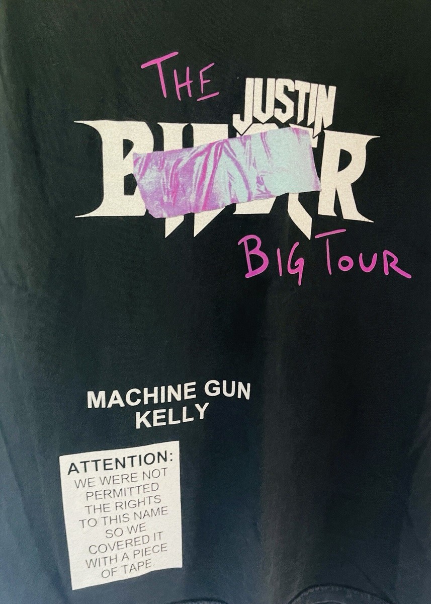 レア ジャスティン ビーバー　マシンガンケリー MGK ビッグツアー　tシャツ レア ジャスティン ビーバー マシンガンケリー MGK ビッグツアー