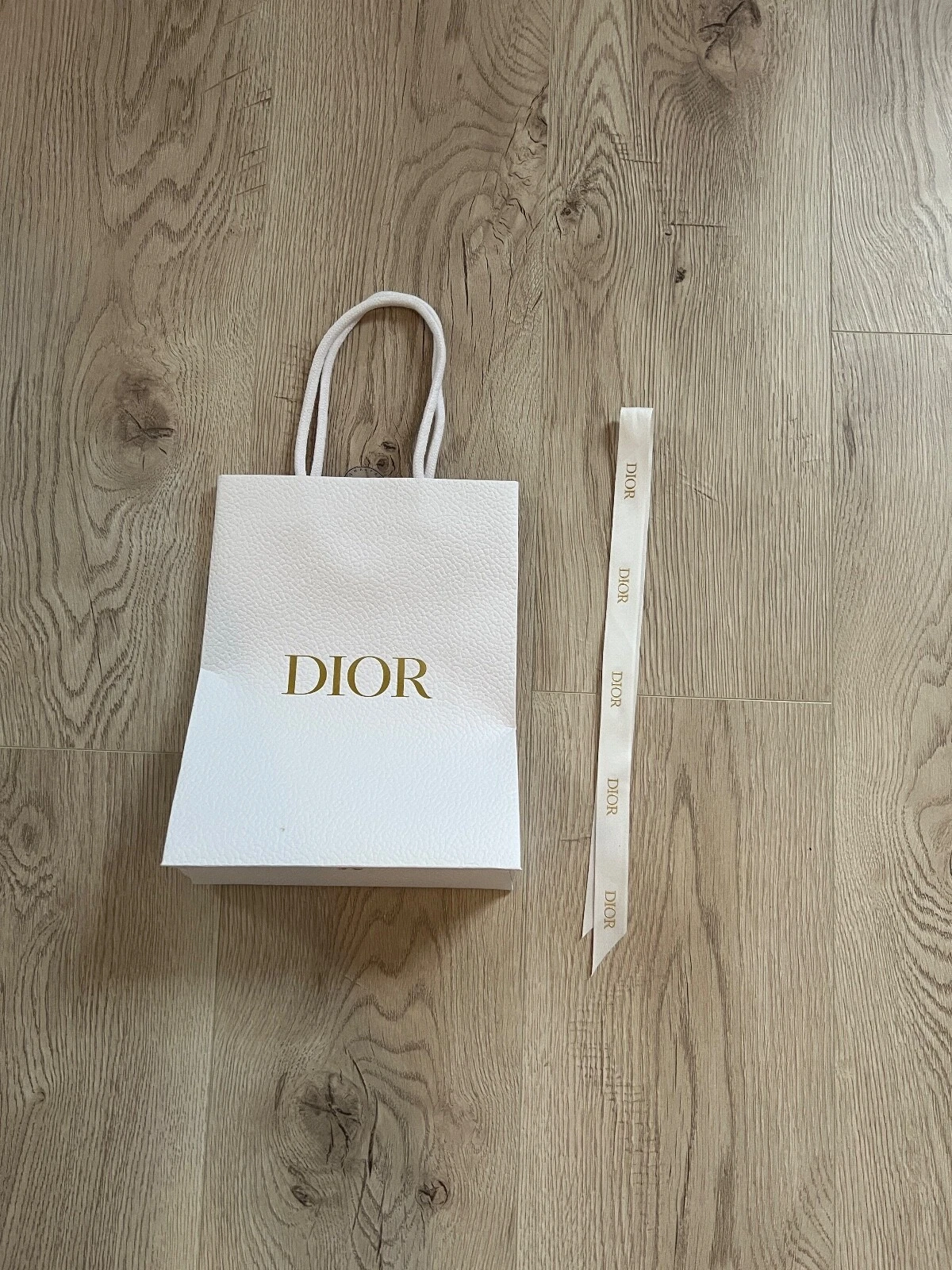 Sac cadeau blanc Dior sac à provisions vide petit avec ruban
