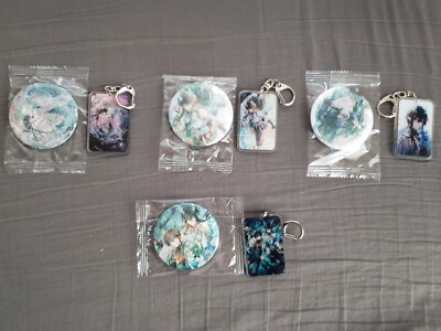 Honkai: Star Rail Buttons + Keychain Merchandise