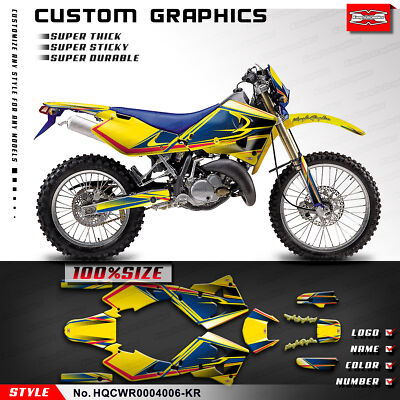 #ad #ad Dirtbike Graphics Motorcycle Stickers for WR CR 125 250 450 00 01 02 03 04 Parts AU $190.35