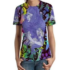 New Women's Tshirt Cute Hallo Fish Pattern T-Shirt Size S to 3XL