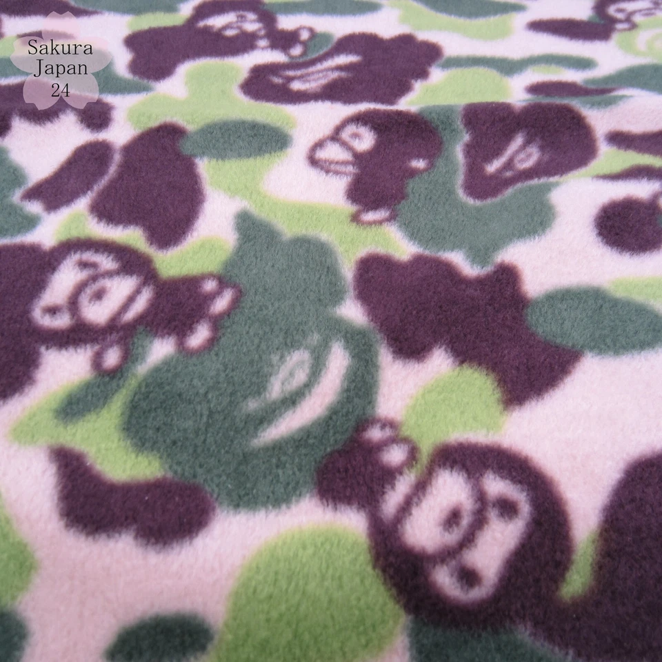 BAPE A Bathing Ape Mini Fleece Blanket Camo APE HEAD MILO 2007 SS Mag Free Gift - Image 2 of 4