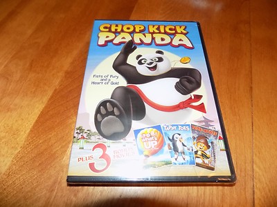 CHOP KICK PANDA Plus 3 Bonus Movies Animated Children's Movie DVD SEALED NEW