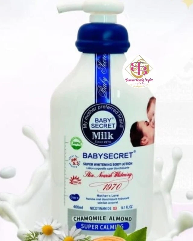 Baby Secret Chamomile Almond Super Whitening, Super Calming Lotion 400ml
Opens in a new window or ta