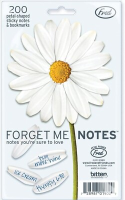 Fred and Friends Forget ME Notes Daisy Petal Sticky Notes