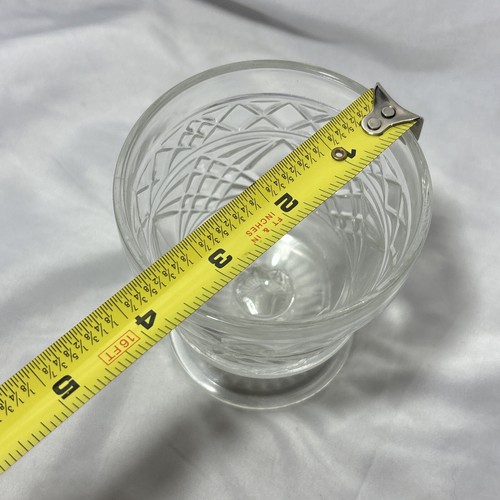 Vintage Hazel Atlas Gothic Glass Big Top Peanut Butter Sherbet Cup Goblet “4 In” - Picture 5 of 8