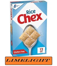 Rice Chex Gluten Free Breakfast Cereal w/ Whole Grain, 12 OZ