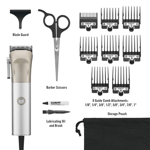 ConairMAN Hair Clippers for Men, 13-Piece Home Hair Cutting Kit with High Perfor - Picture 5 of 5