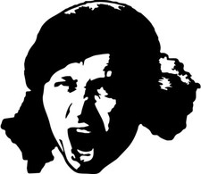 Sam Kinison VINYL DECAL STICKER comic back to school stand up banned
