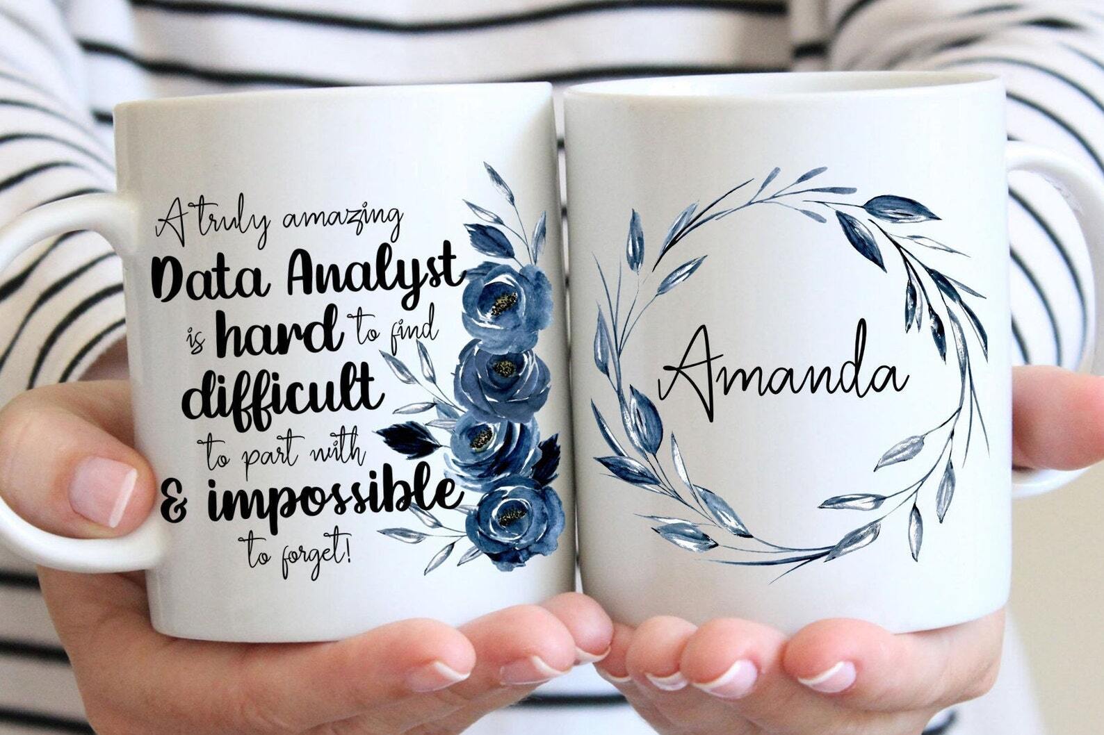 Personalized Data Analyst Gift Data Analyst Mug Appreciation Gift Thank You Gift
