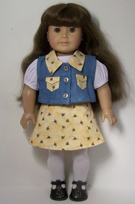 Debs WHITE Eyelet Shirt Floral Capri Pants Doll Clothes For 18/" American Girl