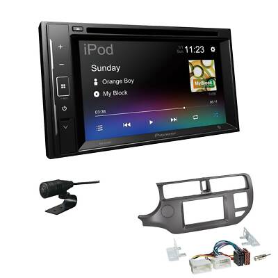 Pioneer 2-DIN Autoradio Bluetooth CD/DVD USB für KIA Rio III 2011-2015 anthrazit