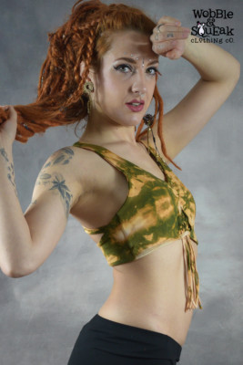 Krawatte Färbung YOGA BH Meditation Sport Hippie Pixie Psytrance Festival Geist Körper Seele