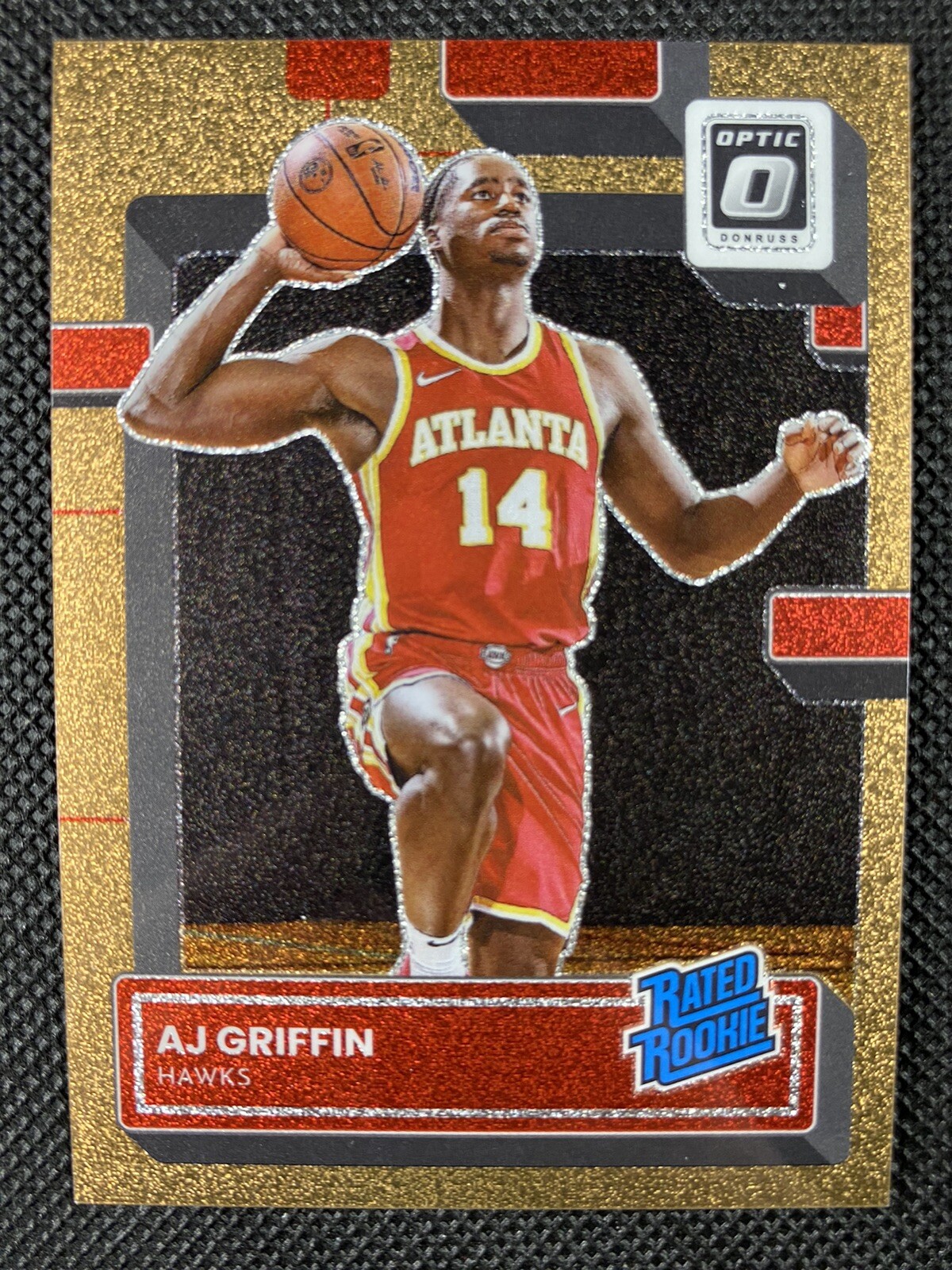 2022-23 Panini Donruss Optic AJ Griffin Copper Glitter Rookie Prizm /99 #204