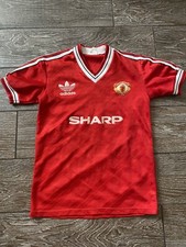 Manchester United FC Adidas Football Shirt Home 1986/1987/1988 Kids Large Youth