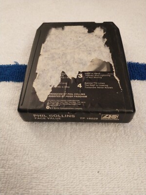 Untested Vtg Rare 1981 Phil Collins Face Value 8 Track Tape 
