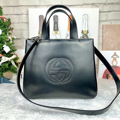 GUCCI グッチ 本革　手袋ブラックGENUINE LEATHER Gucci Leather Wallet With Gucci Logo,( 8 Card Slot) Black | eBay