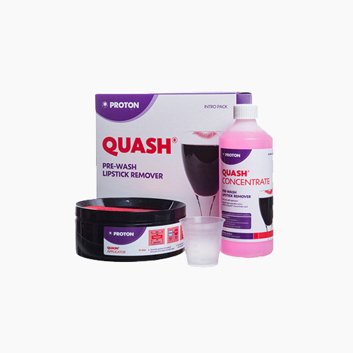 Quash Lipstick Remover Kit prewash glasses bar pub with 1000ml Concentrate eBay