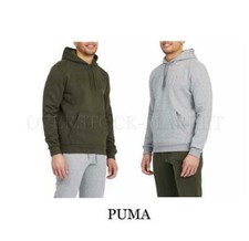MENS PUMA MODERN BASICS V2 FLEECE HOODED SWEATSHIRT RAISED EMBOSSED LOGO VARIETY
