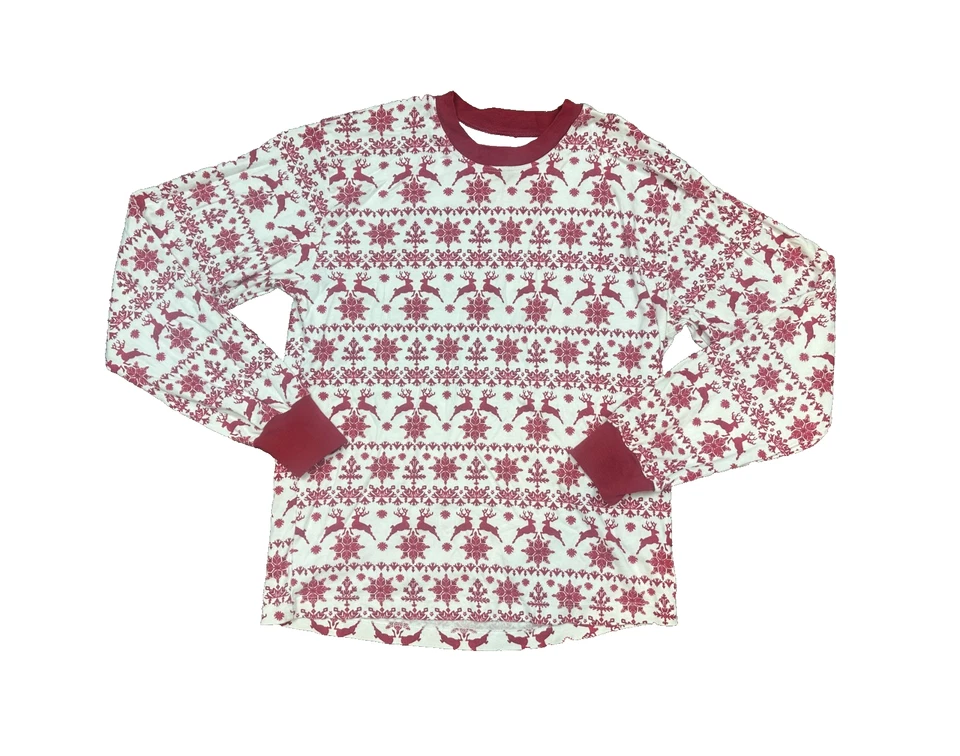 🎄 Pottery Barn – Juego de pijama clásico de algodón orgánico Fair Isle – adulto/adolescente nuevo sin etiquetas ❄ Foto 2 de 4