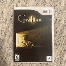 Nintendo Wii Coraline 2009 Rare Video Game with Case and Manual