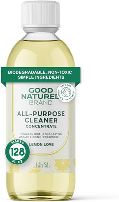 All-Purpose Cleaner Concentrate | 8Oz Makes 128Oz | Lemon Essential Oil | 16X Co