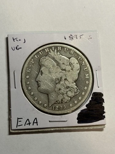 1895-S MORGAN SILVER DOLLAR VG KEY DATE SAN FRANCISCO MINT