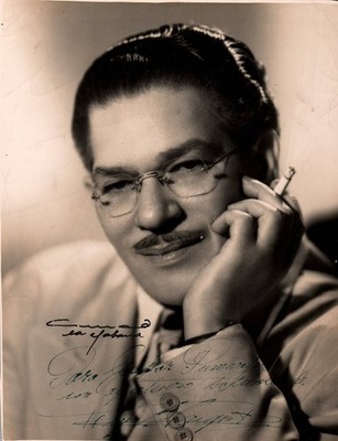 SIGNED ''Derecho de Nacer'' Cuban Writer FELIX B. CAIGNET 1950s ARMAND PHOTO MA26