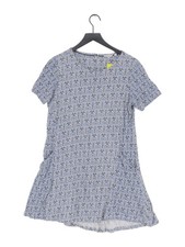 FatFace A-Line Midi Dress UK12 in Blue