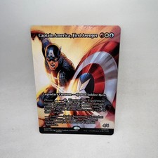 Captain America, First Avenger Borderless 88 Marvel Universe Magic The Gathering