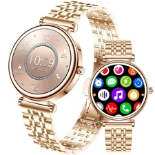 Women’s Smart Watch 1.27" Waterproof Fitness Tracker Heart Rate Sleep Monitor...