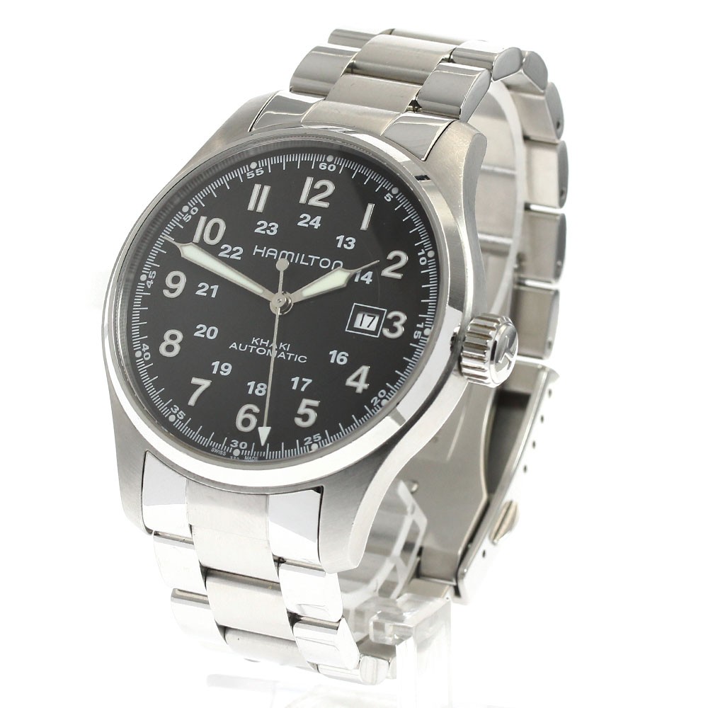 ★名品！ HAMILTON・KHAKI AUTOMATIC H706250 HAMILTON Khaki field H706250 See-through back Automatic