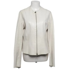 Prandina & Co., Lederjacke, Damen, Größe: 44, Beige, Leder, Einfarbig #QmC