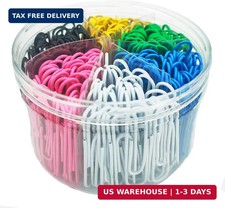 Colorful Paper Clips 300pcs 2inch Large Paperclips for Home Office School Paperw