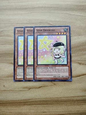 Yu-Gi-Oh! - Star Drawing 3x - Full Playset Of Cards - CBLZ-EN043