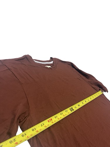 TRACKSMITH Men's Merino Wool Blend Rust Short Sleeve Sz M Running Hiking READ - Picture 4 of 8