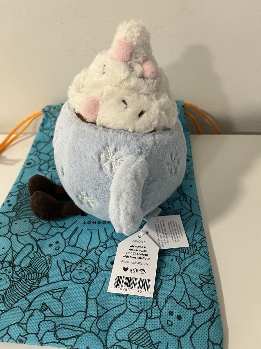 Jellycat Authentic Amuseable Hot Chocolate With Marshmallows & Bag