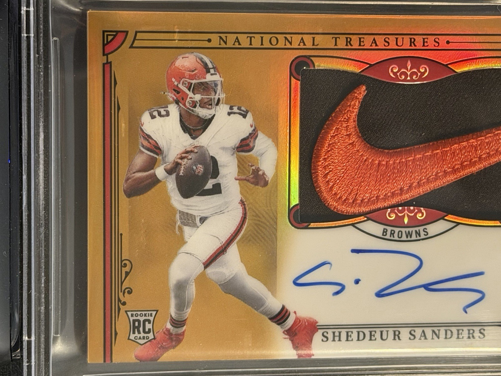 2025 Panini National Treasures - Rookie Patch Auto- Shedeur Sanders #171. 3/10 view 12