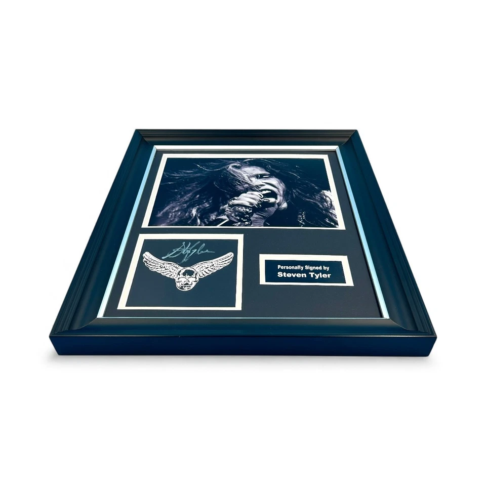 Steven Tyler Aerosmith SIGNED One More Time Luxury Photo Display & COA Autograph - Image 4 of 4